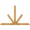Ekena Millwork Saratoga Rough Sawn Timber Gable Bracket, Western Red Cedar, 72"W x 48"H x 4"D x 4"F, 16/12 Pitch GBW072X48X0404SAR00RWR - alternate 1